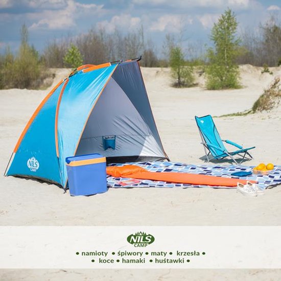 NIEBIESKI NAMIOT PLAŻOWY  CM NILS CAMP NC8030