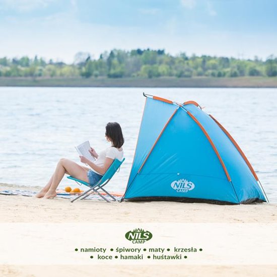 NIEBIESKI NAMIOT PLAŻOWY  CM NILS CAMP NC8030
