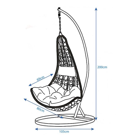 FOTEL BUJANY SZARO CZARNY SASKA GARDEN