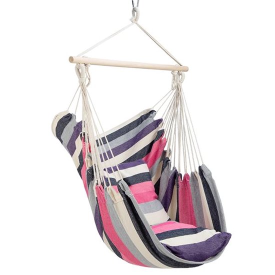 KRZESŁO BRAZYLIJSKIE RÓŻOWY  NILS CAMP NC3107