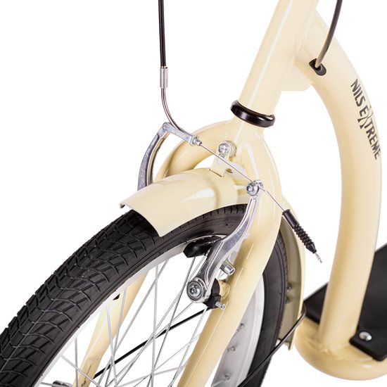 HULAJNOGA Z POMP. KOŁAMI NILS EXTREME  ECRU 20/16"