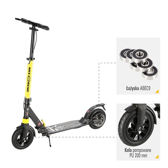 HULAJNOGA Z HAMULCEM TARCZOWYM NILS EXTREME HM208T