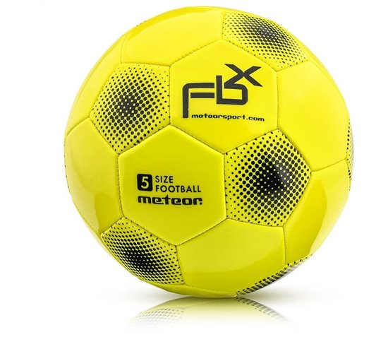 Piłka nożna Meteor FBX neonowy żółty roz 5 /37000