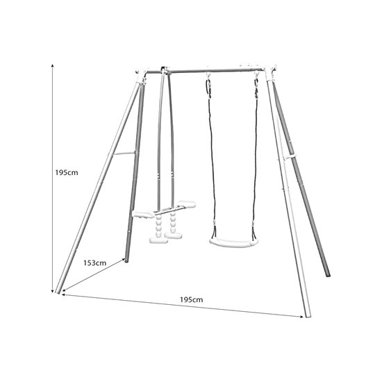 HUŚTAWKA OGRODOWA 3-OS SASKA GARDEN