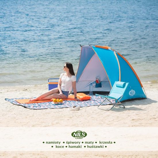NIEBIESKI NAMIOT PLAŻOWY  CM NILS CAMP NC8030