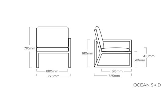 MODUŁ PRAWY OCEAN SKID MODULAR KETTLER 0105537-790