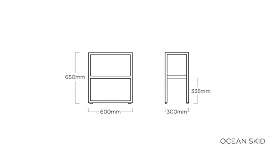 REGAŁ OCEAN SKID MODULAR KETTLER 0105534-7000