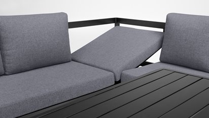 NAROŻNIK Z ŁAWKĄ I STOŁEM OBIADOWYM OCEAN KETTLER