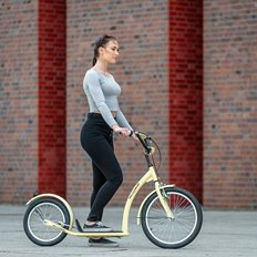 HULAJNOGA Z POMP. KOŁAMI NILS EXTREME  ECRU 20/16"