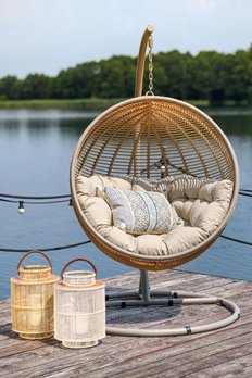 FOTEL WISZĄCY COCOON DELUXE 110x73x195 CM MILOO