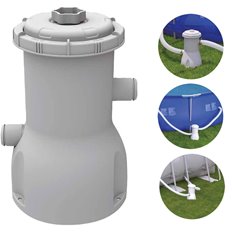 BASEN NA KONSTRUKCJI STALOWEJ Z POMPĄ 300x76cm