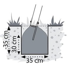 HUŚTAWKA OGRODOWA 3-OS SASKA GARDEN