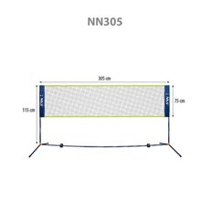 SIATKA DO BADMINTONA 305CM POKROWIEC PEŁNY NILS