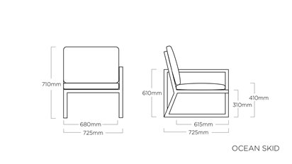 MODUŁ PRAWY OCEAN SKID MODULAR KETTLER 0105537-790
