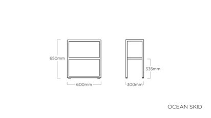 REGAŁ OCEAN SKID MODULAR KETTLER 0105534-7000